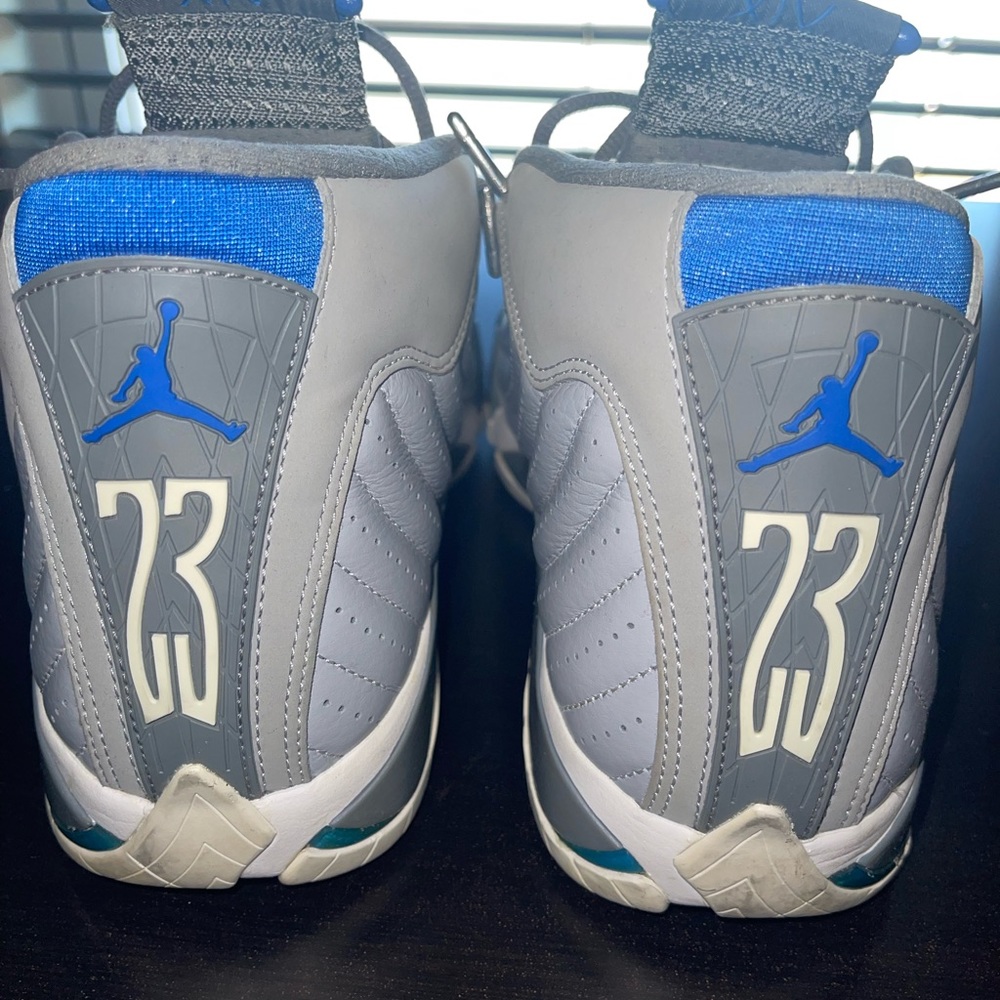 Air Jordan 14 Wolf Grey Shoes Men’s Size 11 - Picture 3 of 4